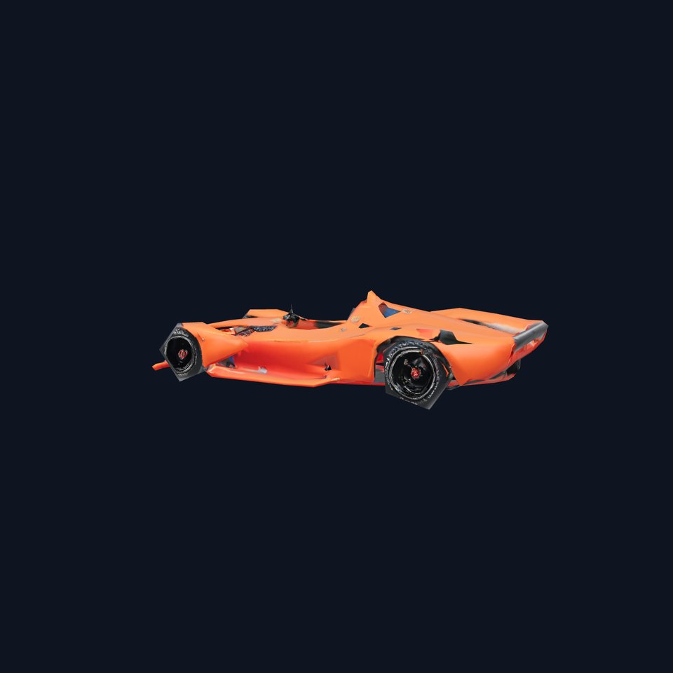 Orange Formula Car model pack
